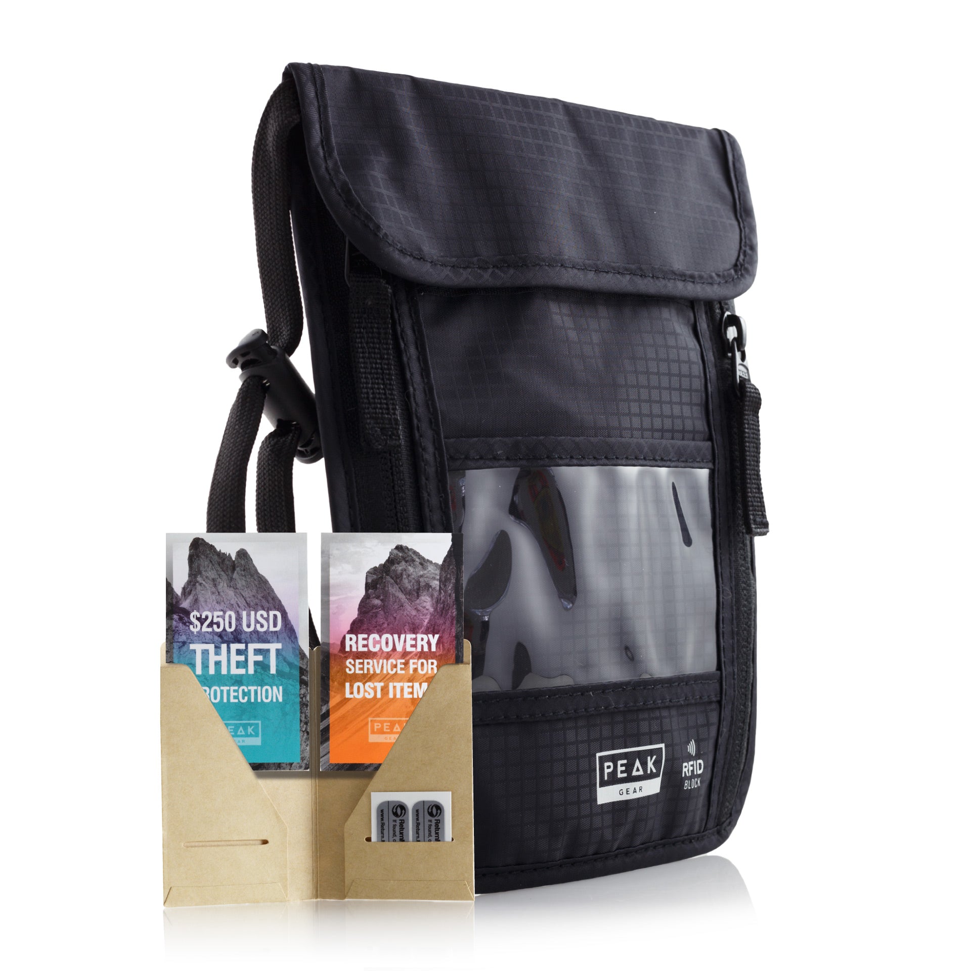 Neck Pouch with ID – Peak Gear