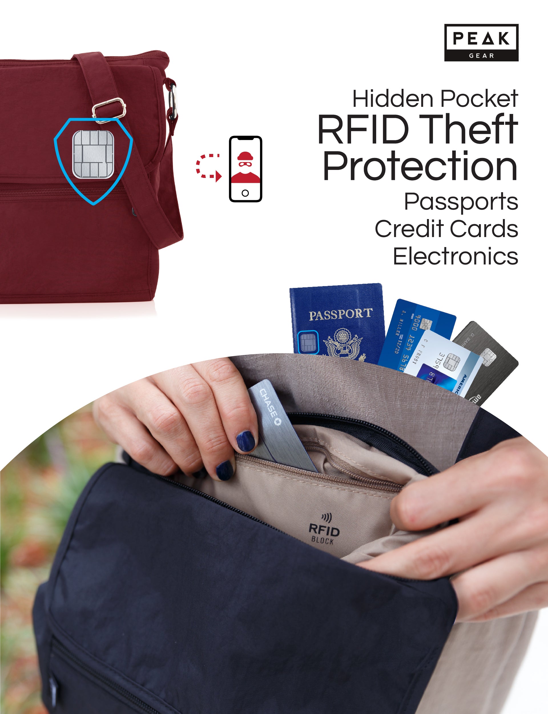 Nylon Crossbody Purse